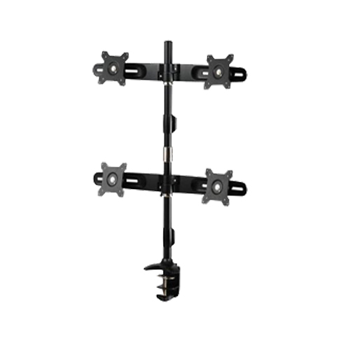 AMER NETWORKS Quad Monitor Clamp Mount Max 24in