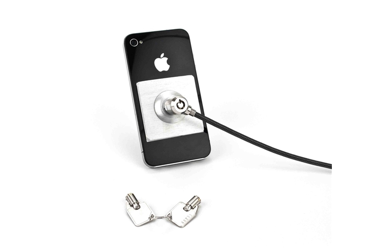 MACLOCKS Universal Tablet Secured with Keyed Cable Lock - Black
