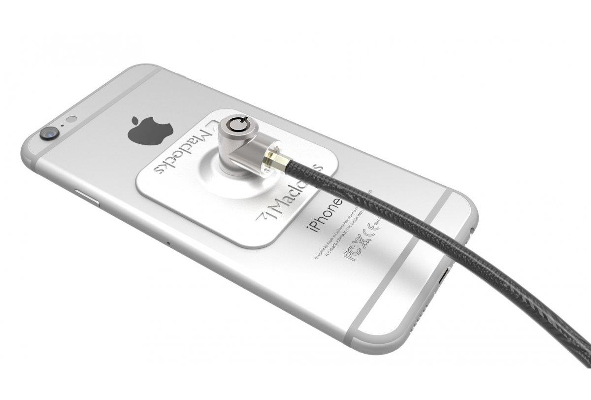 MACLOCKS Universal Tablet Secured with Keyed Cable Lock - Black