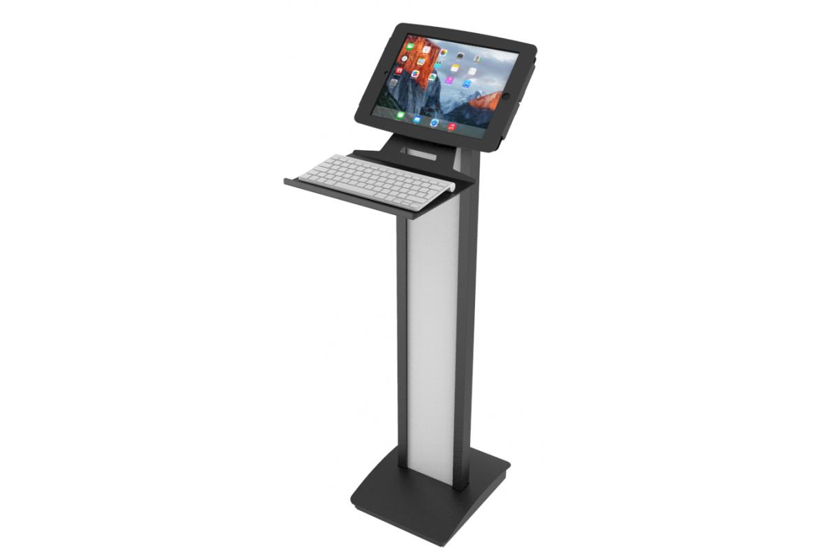 MACLOCKS Universal Keyboard Tray - Kiosk Keyboard Shelf - Black