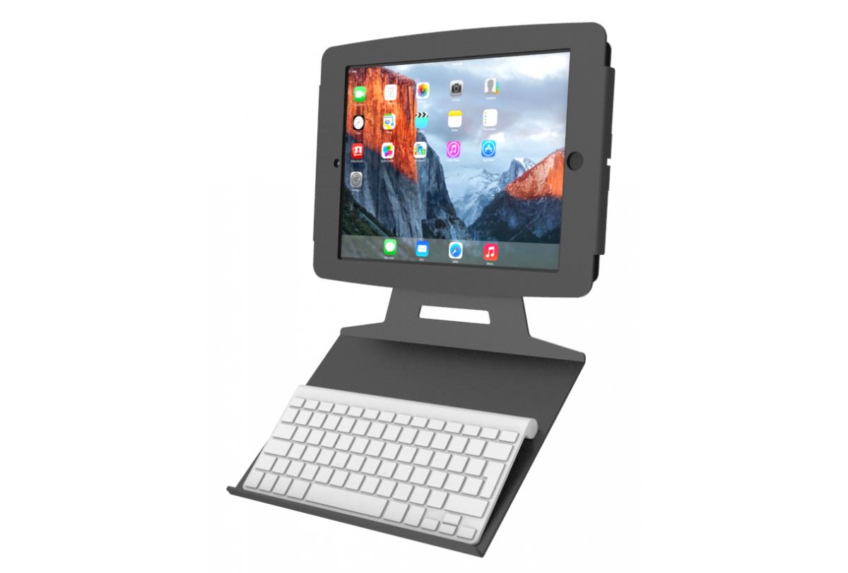 MACLOCKS Universal Keyboard Tray - Kiosk Keyboard Shelf - Black