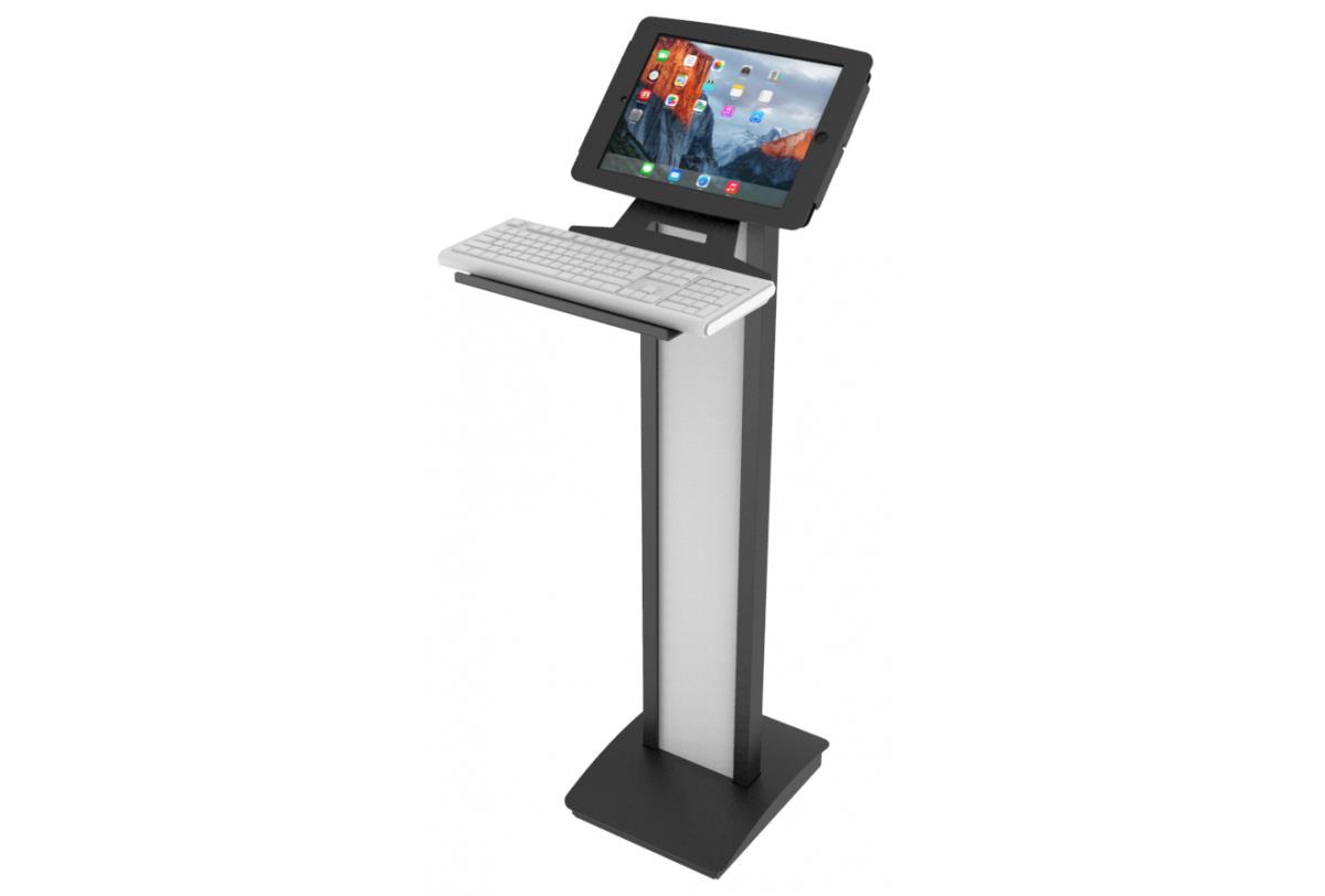 MACLOCKS Universal Keyboard Tray - Kiosk Keyboard Shelf - Black