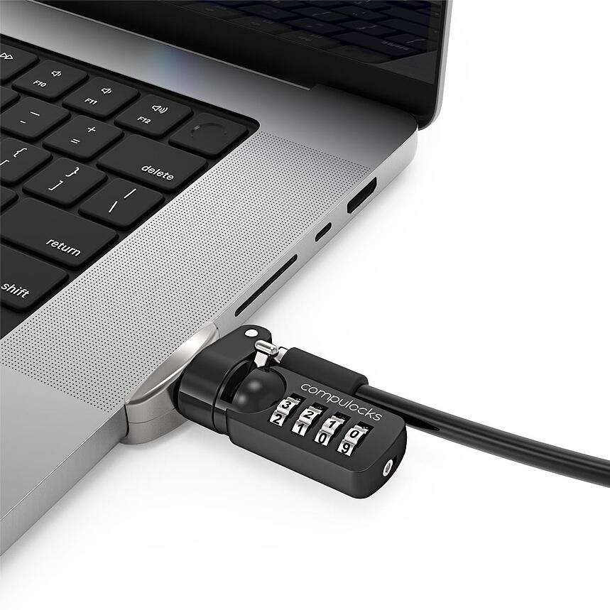 MACLOCKS Ledge adapter for 2021 M1 MacBook Pro 16in + Combination Cable Lock