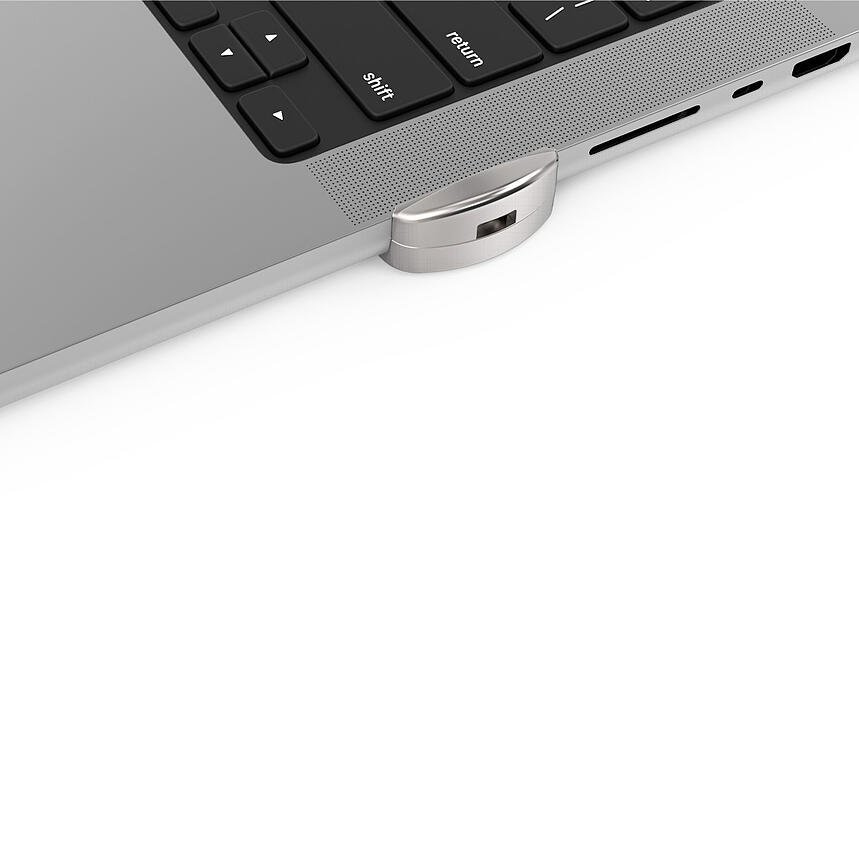 MACLOCKS Ledge adapter for 2021 M1 MacBook Pro 16in + Combination Cable Lock