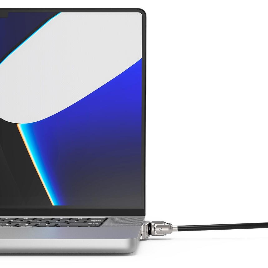 MACLOCKS Ledge adapter for 2021 M1 MacBook Pro 16in + Keyed Cable Lock
