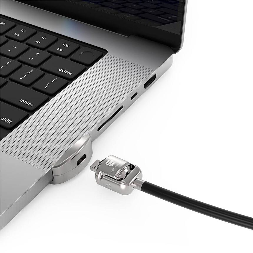 MACLOCKS Ledge adapter for 2021 M1 MacBook Pro 16in + Keyed Cable Lock