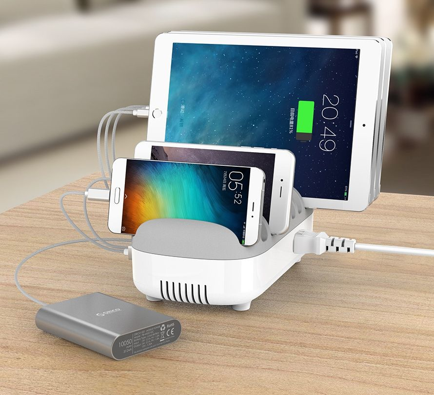 MACLOCKS Compulocks 10 Ports USB Charging Dock Station With UK Plug - Charging Station - 120 Watt