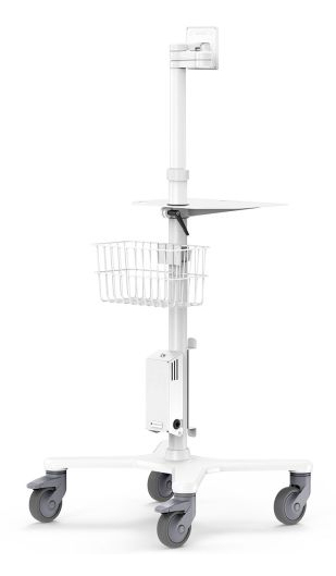 MACLOCKS Premium Medical Rolling Cart - White