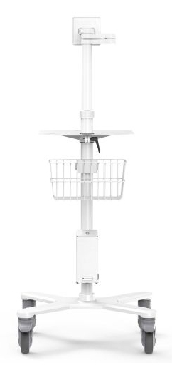 MACLOCKS Premium Medical Rolling Cart - White