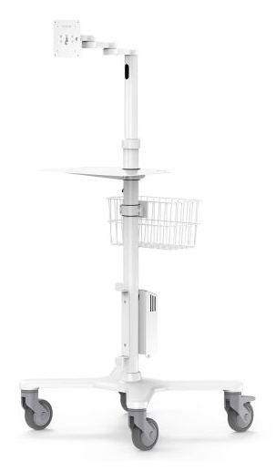 MACLOCKS Premium Medical Rolling Cart - White