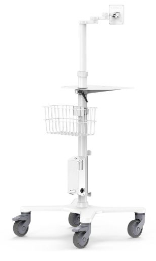 MACLOCKS Premium Medical Rolling Cart - White