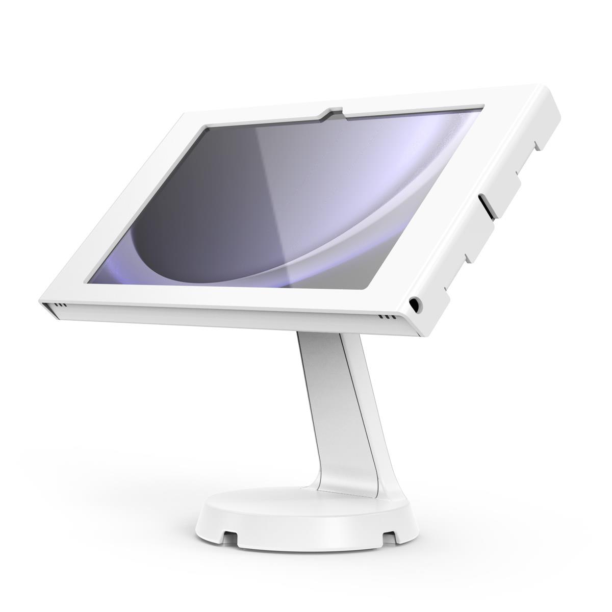 MACLOCKS VESA Mast Counter Stand + Apex Enclosure Wall Mount for  Galaxy Tab A9+ 11in - White