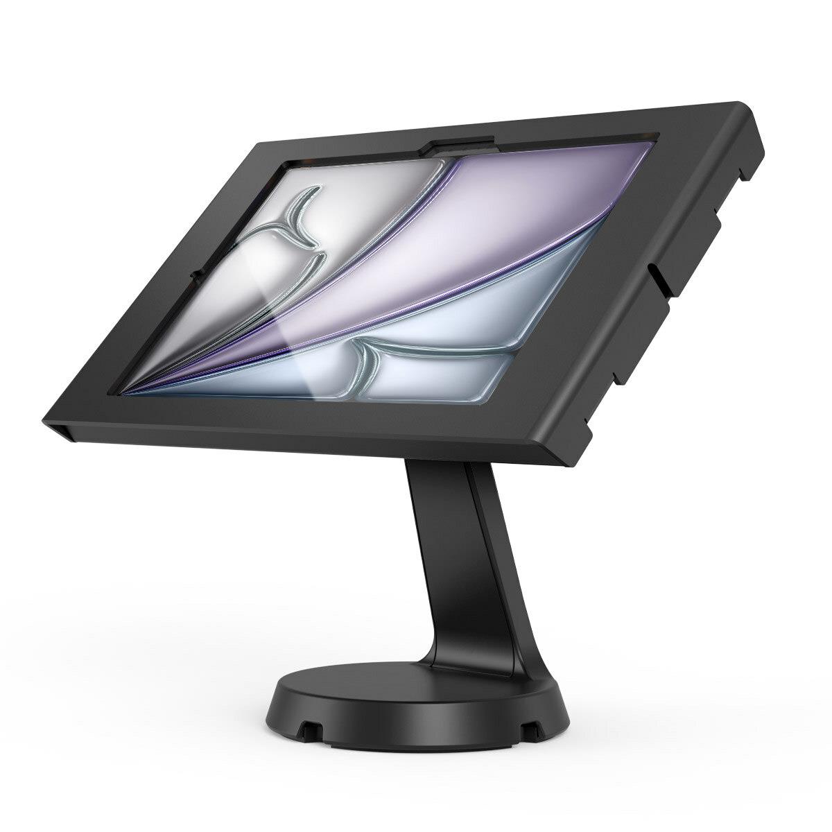 MACLOCKS Bundle / VESA Mast Counter Stand + Apex Secured Enclosure Wall Mount for iPad Air M2 & M3 11in - Black
