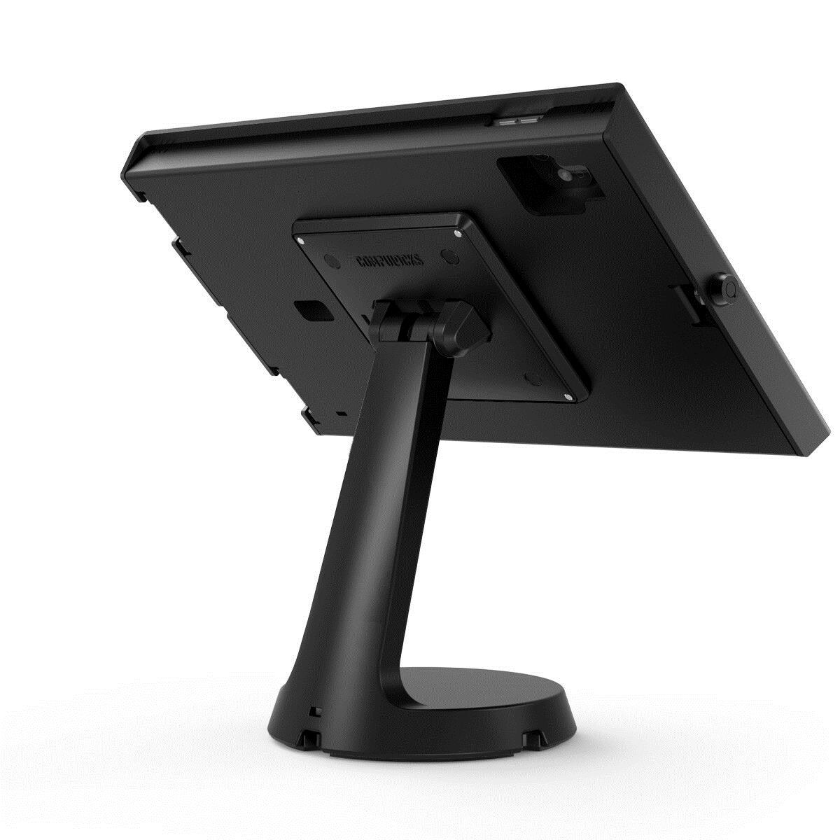 MACLOCKS Bundle / VESA Mast Counter Stand + Apex Secured Enclosure Wall Mount for iPad Air M2 & M3 11in - Black