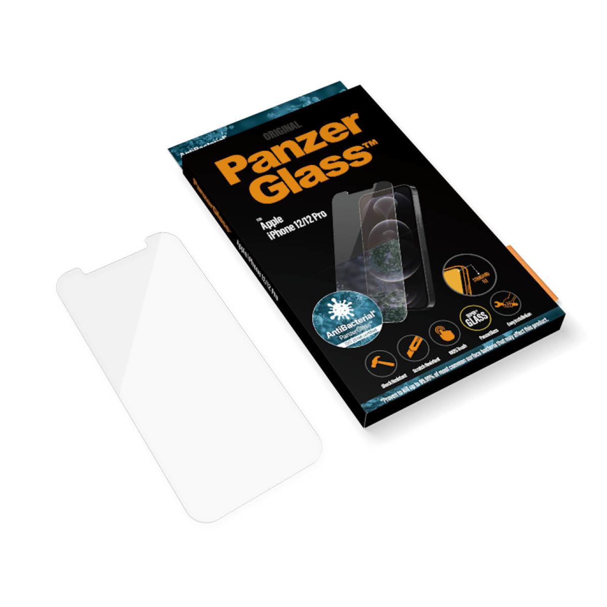 PANZERGLASS Screen Protector For iPhone 12/12 Pro With Antibacterial Coating