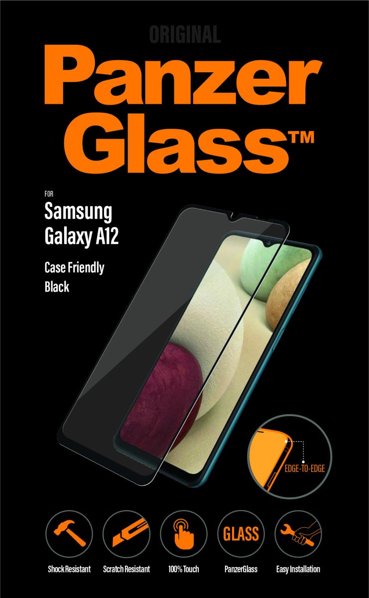 PANZERGLASS Samsung Galaxy A12 Case Friendly Black