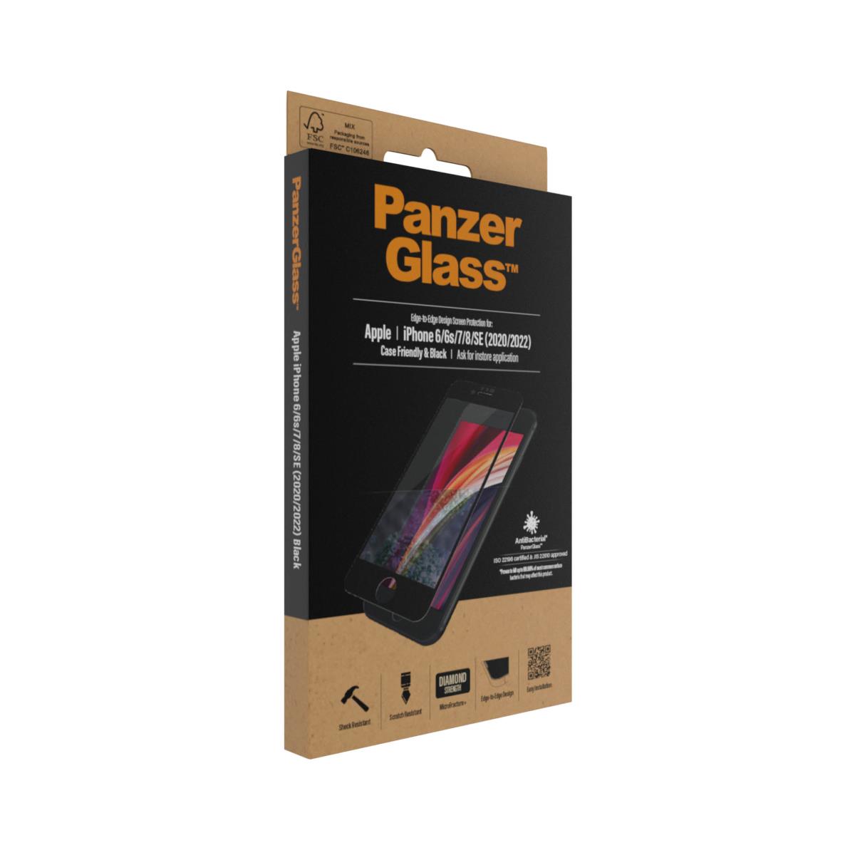 PANZERGLASS Edge-to-Edge for iPhone 6/6S/7/8/SE 2
