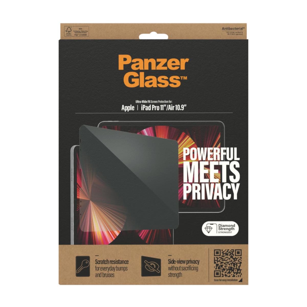 PANZERGLASS Privacy Screenprotector iPad Pro 11 (2020) / Air (2022 / 2020)