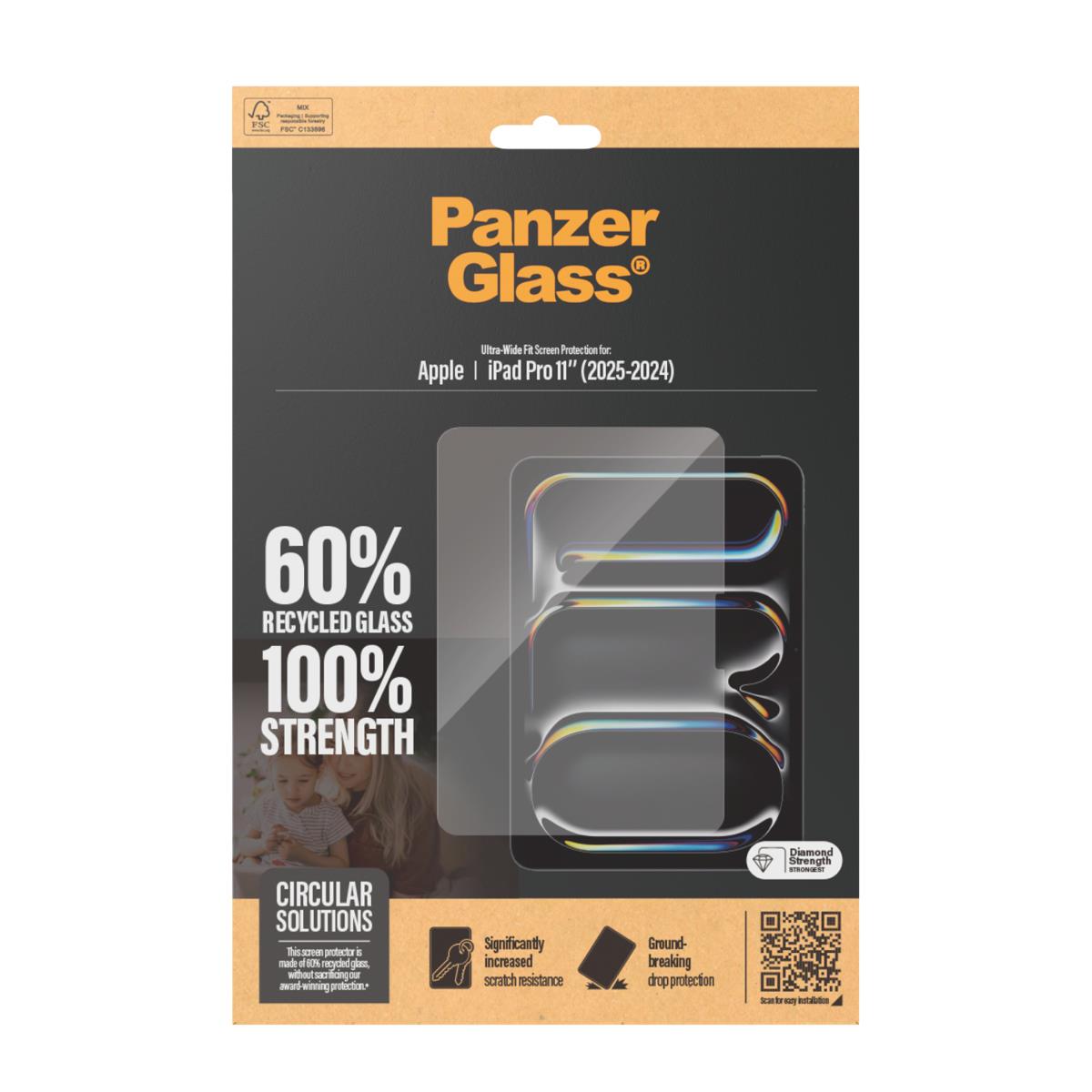 PANZERGLASS Screen Protector - iPad Pro 11in - Ultra-wide Fit