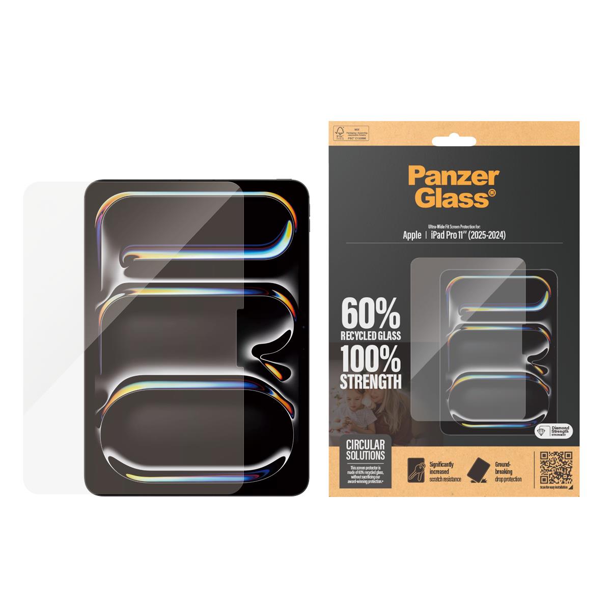 PANZERGLASS Screen Protector - iPad Pro 11in - Ultra-wide Fit