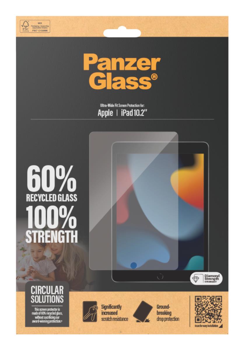 PANZERGLASS Screen Protector For iPad 10.2in Ultra-wide Fit