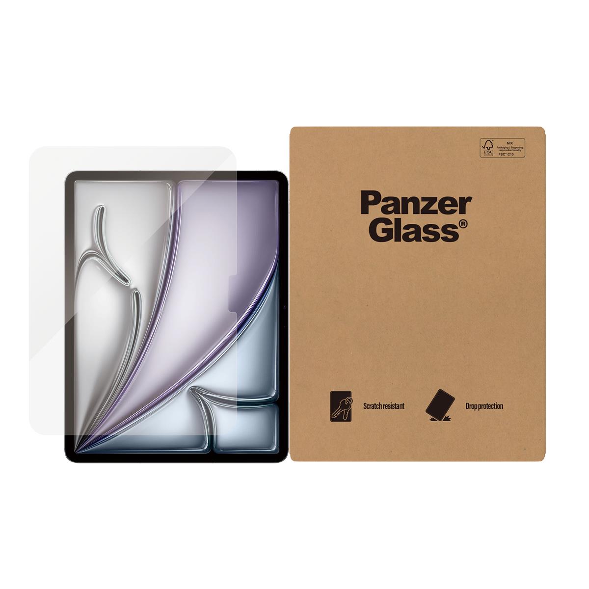 PANZERGLASS Screen Protector For iPad Air 11 Inch (2024) iPad 10.9 Inch Ultra-Wide Fit