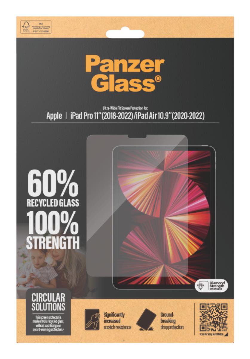 PANZERGLASS Screen Protector For iPad Pro 11IN and iPad Air 10.9IN Ultra-Wide Fit