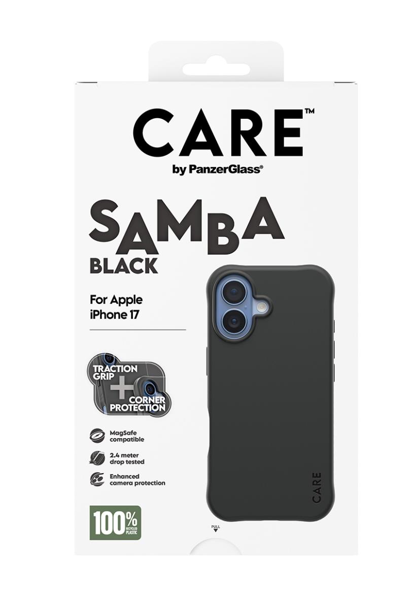 PANZERGLASS Care By Panzerglass Fashionable Case Samba Black W. Magsafe iPhone 17