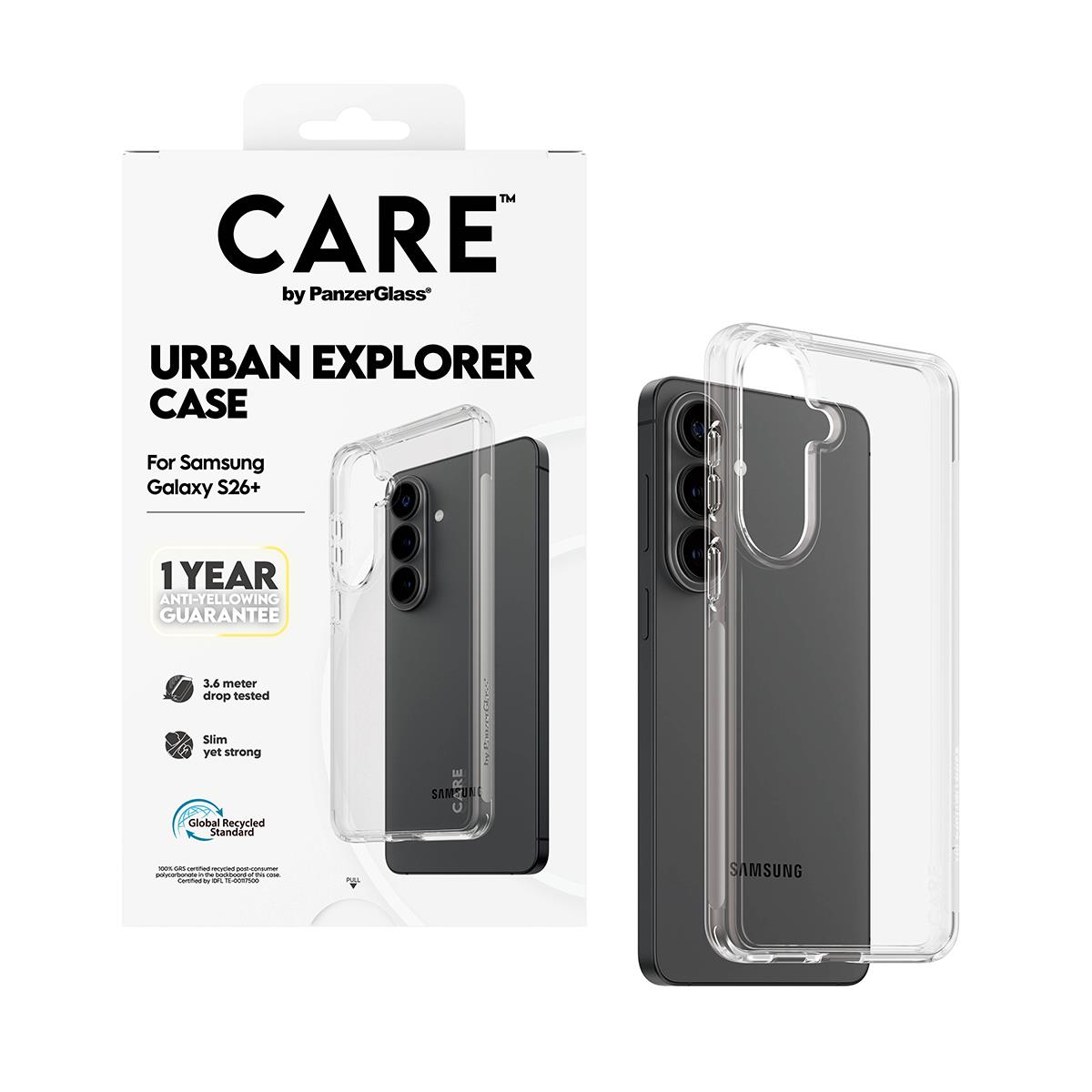 PANZERGLASS CARE by PanzerGlass Urban Explorer Case Transparent Samsung Galaxy S 2026 Edge