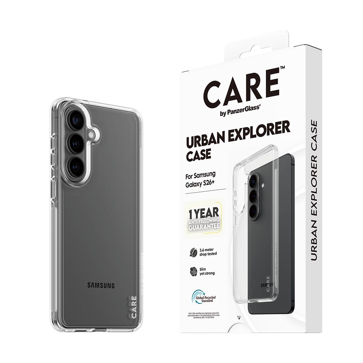 PANZERGLASS CARE by PanzerGlass Urban Explorer Case Transparent Samsung Galaxy S 2026 Edge