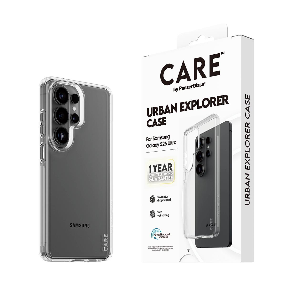 PANZERGLASS CARE by PanzerGlass Urban Explorer Case Transparent Samsung Galaxy S 2026 Ultra