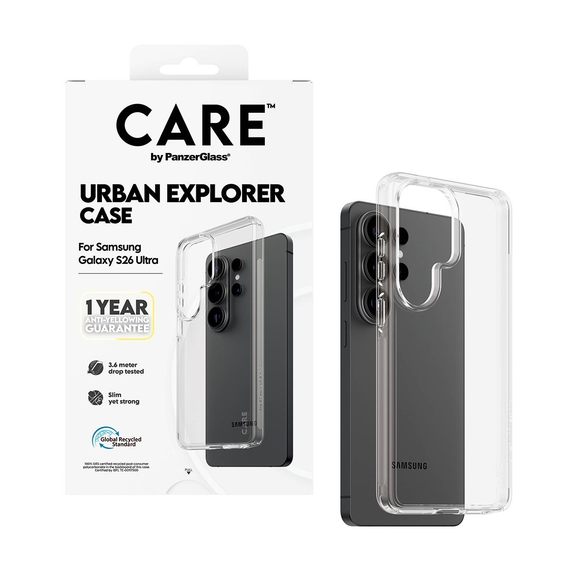 PANZERGLASS CARE by PanzerGlass Urban Explorer Case Transparent Samsung Galaxy S 2026 Ultra
