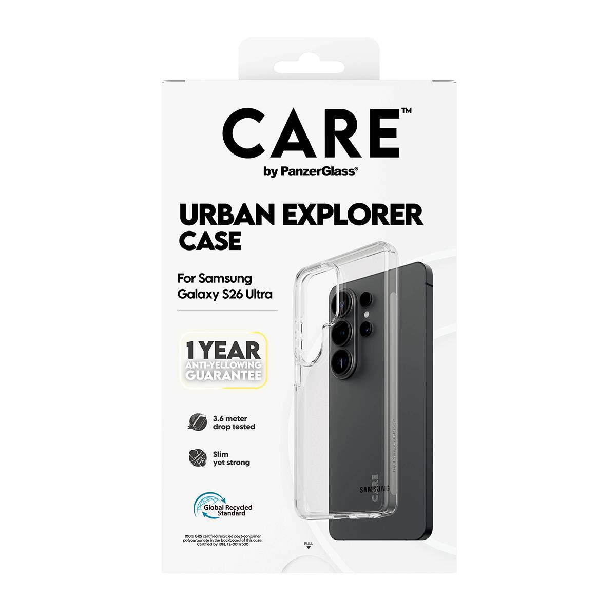 PANZERGLASS CARE by PanzerGlass Urban Explorer Case Transparent Samsung Galaxy S 2026 Ultra
