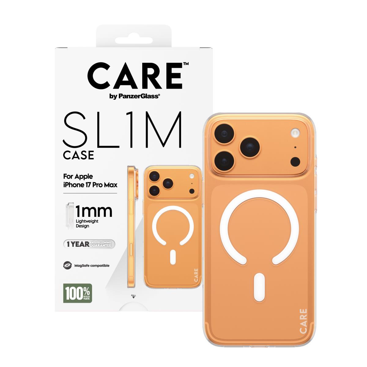 PANZERGLASS Care By Panzerglass Sl1m Case Transparent iPhone 17