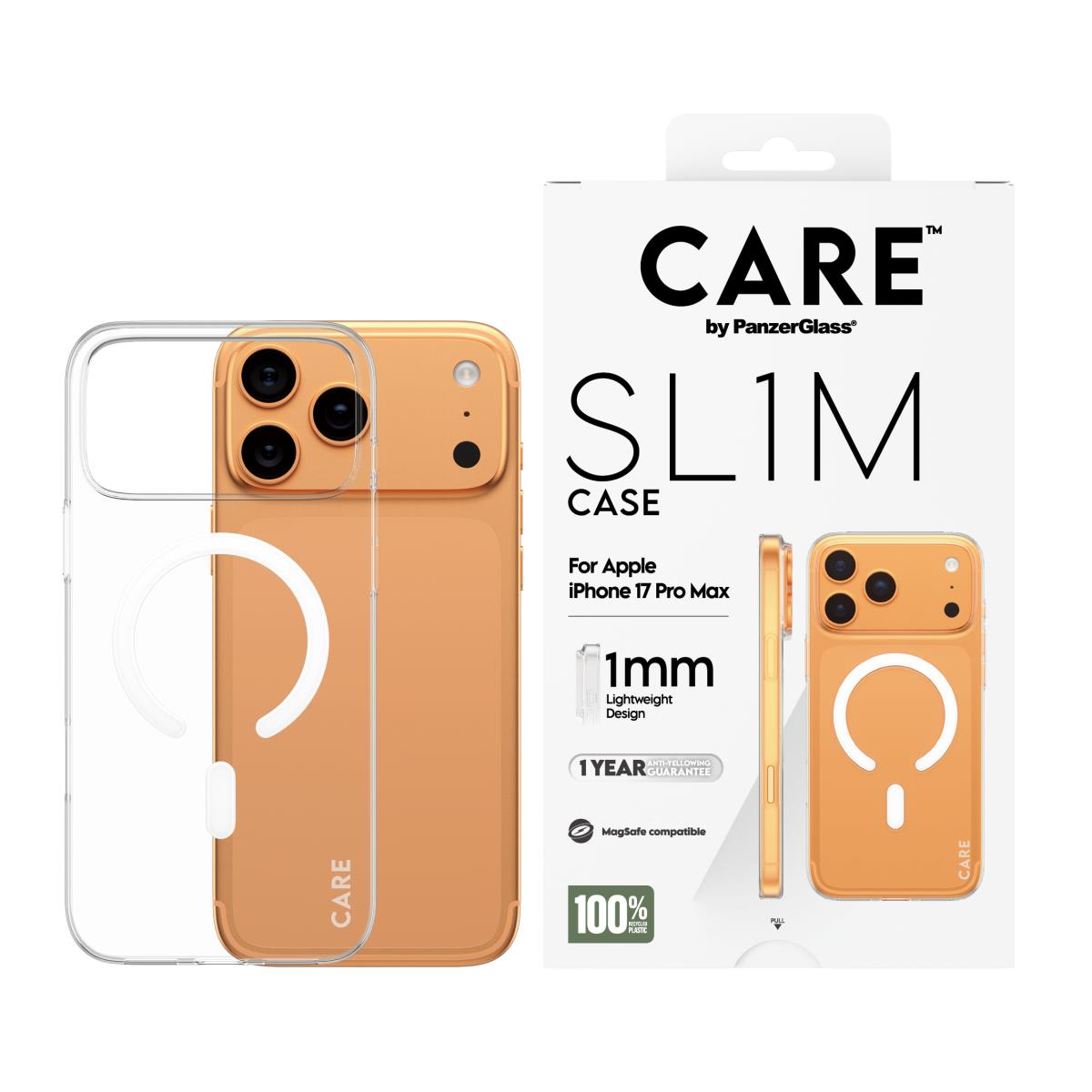 PANZERGLASS Care By Panzerglass Sl1m Case Transparent iPhone 17