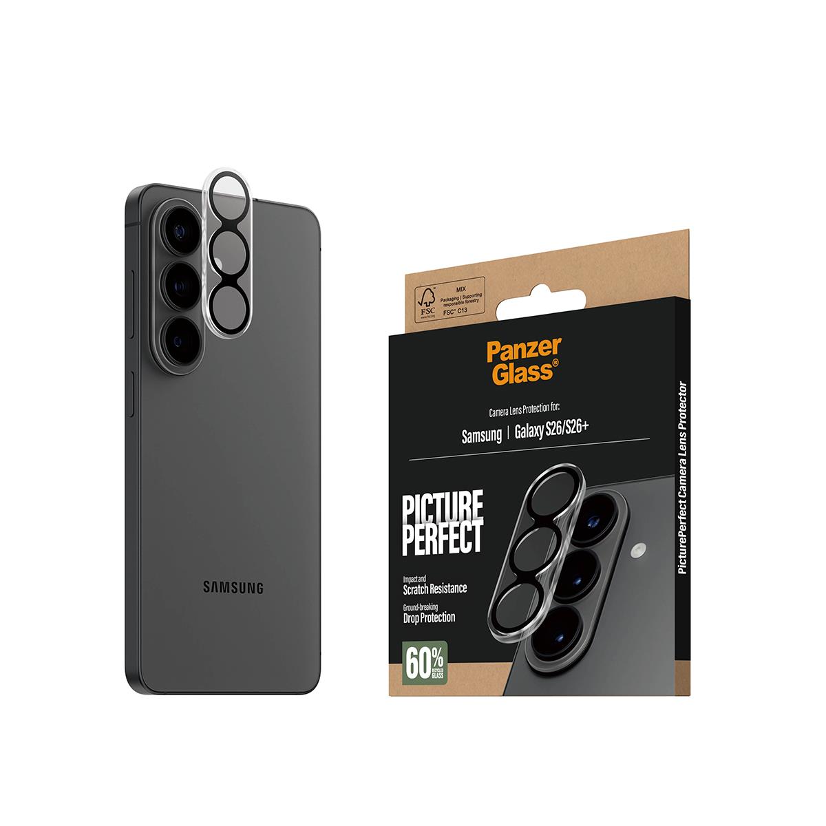 PANZERGLASS Pictureperfect Camera Lens Protector Samsung New Galaxy S26