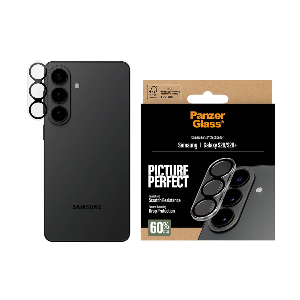 PANZERGLASS Pictureperfect Camera Lens Protector Samsung New Galaxy S26