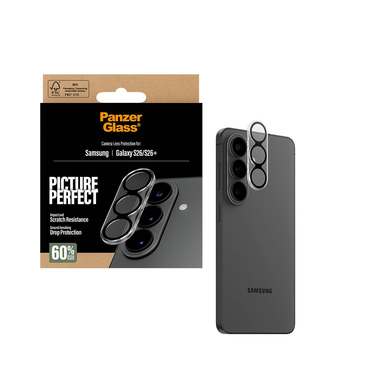 PANZERGLASS Pictureperfect Camera Lens Protector Samsung New Galaxy S26