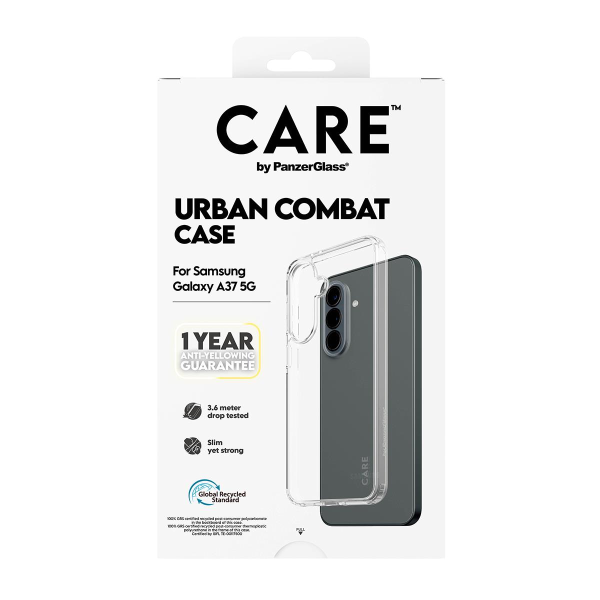 PANZERGLASS Urban Combat Case Clear Frame - Clear- Samsung Galaxy A37 5g