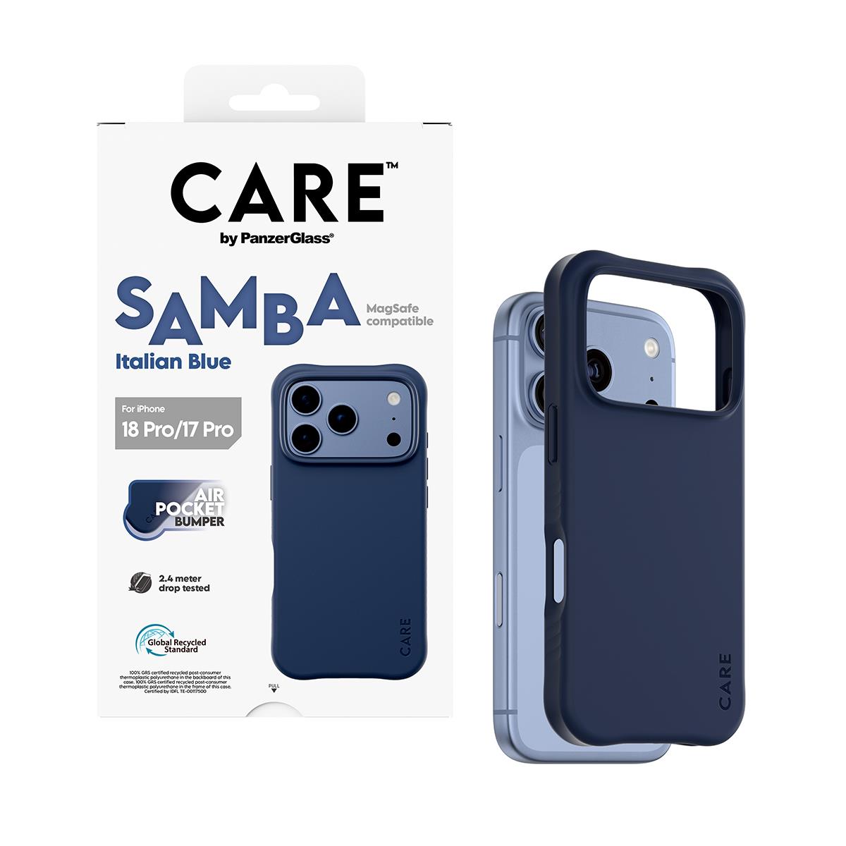 PANZERGLASS Care By Panzerglass Fashionable Case Samba Black W. Magsafe iPhone 17 Pro