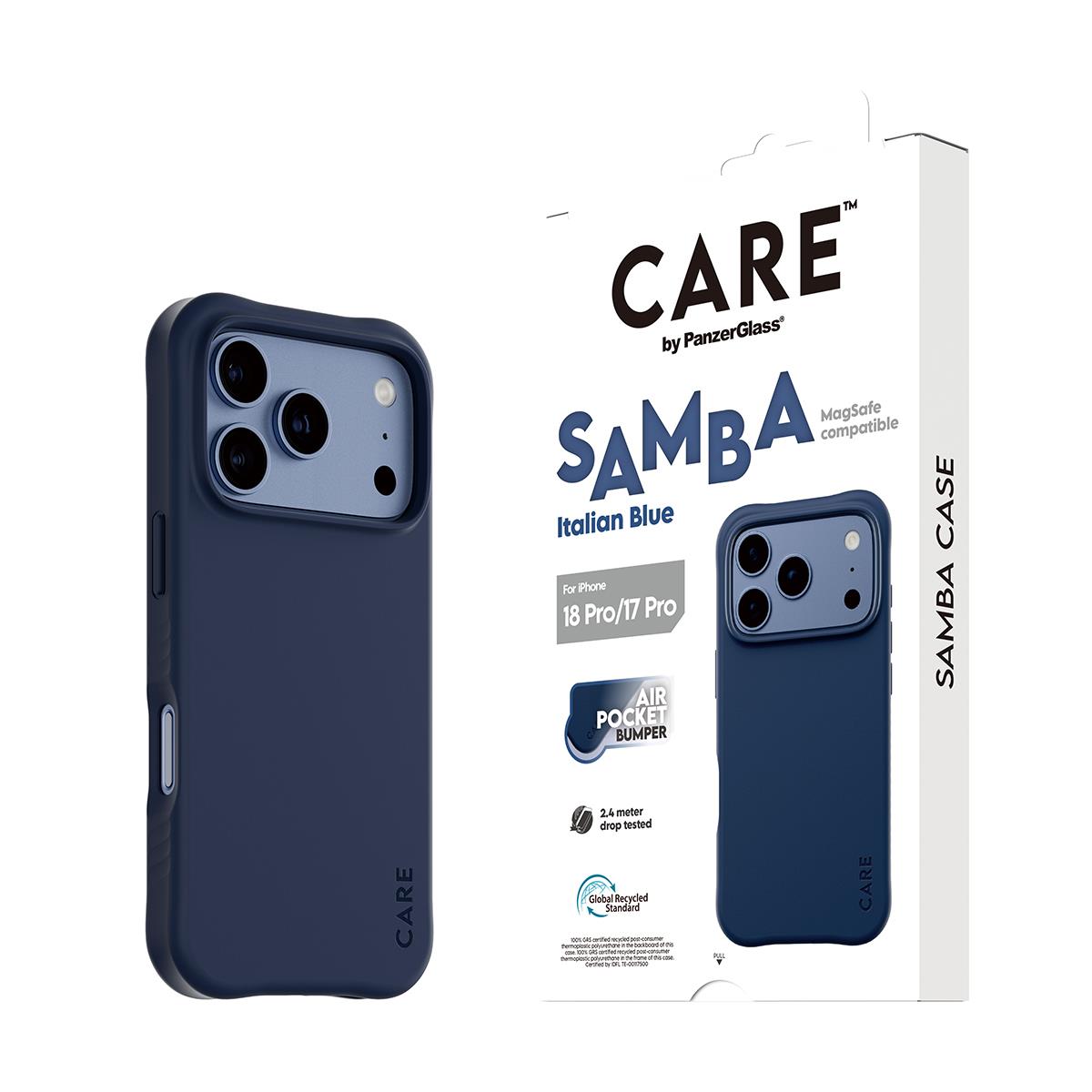 PANZERGLASS Care By Panzerglass Fashionable Case Samba Black W. Magsafe iPhone 17 Pro