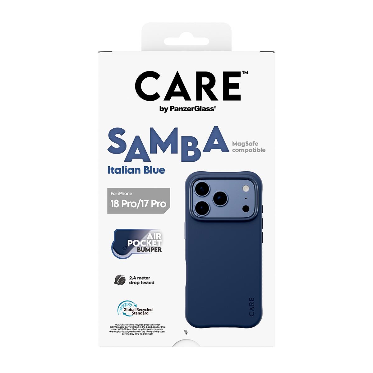 PANZERGLASS Care By Panzerglass Fashionable Case Samba Black W. Magsafe iPhone 17 Pro