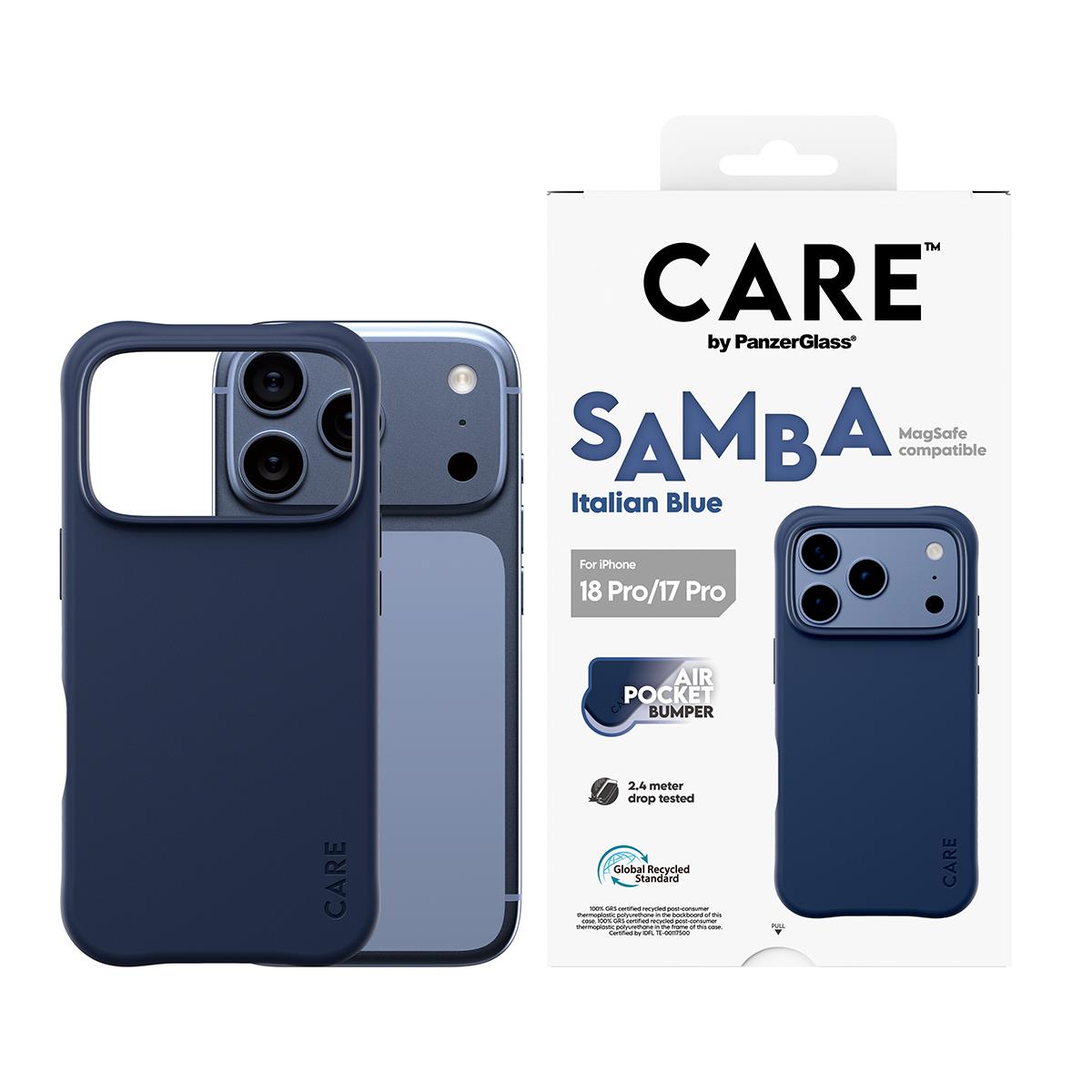 PANZERGLASS Care By Panzerglass Fashionable Case Samba Black W. Magsafe iPhone 17 Pro