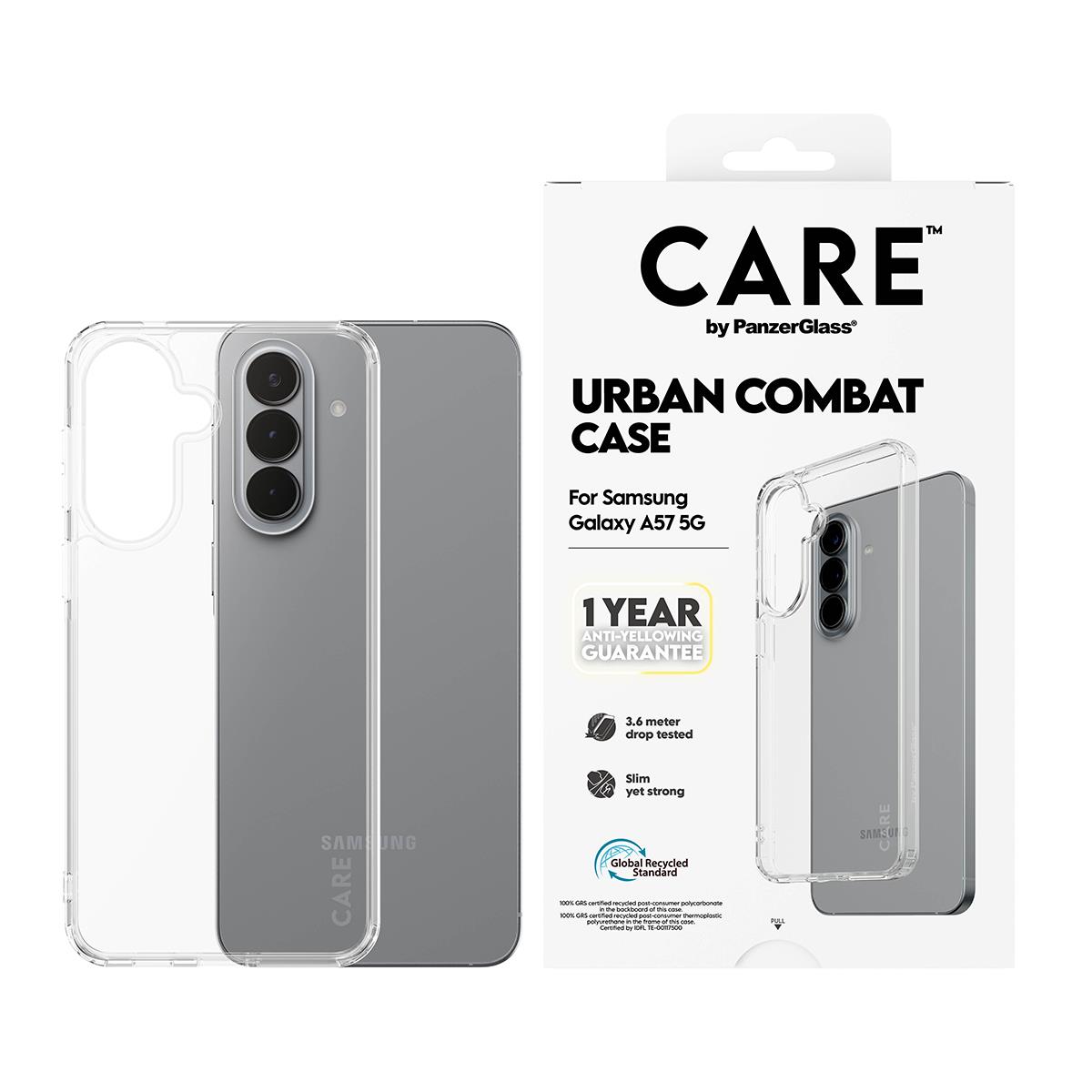 PANZERGLASS Urban Combat Case Transparent Samsung Galaxy A57 5G