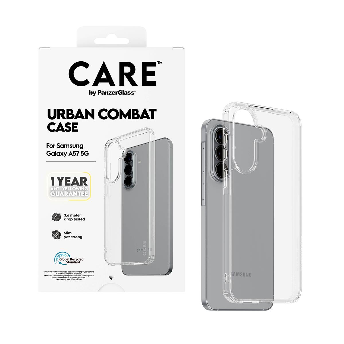 PANZERGLASS Urban Combat Case Transparent Samsung Galaxy A57 5G