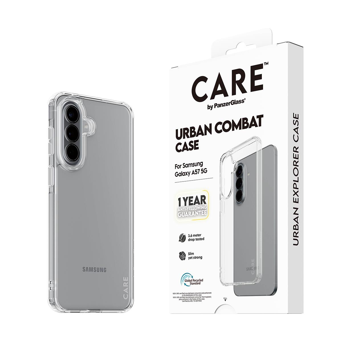 PANZERGLASS Urban Combat Case Transparent Samsung Galaxy A57 5G