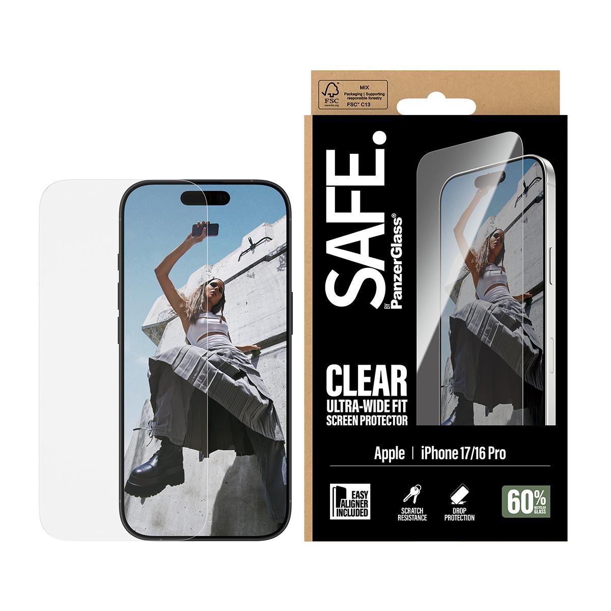 PANZERGLASS Screen Protector for iPhone 17 Ultra- Wide Fit w. EasyAligner