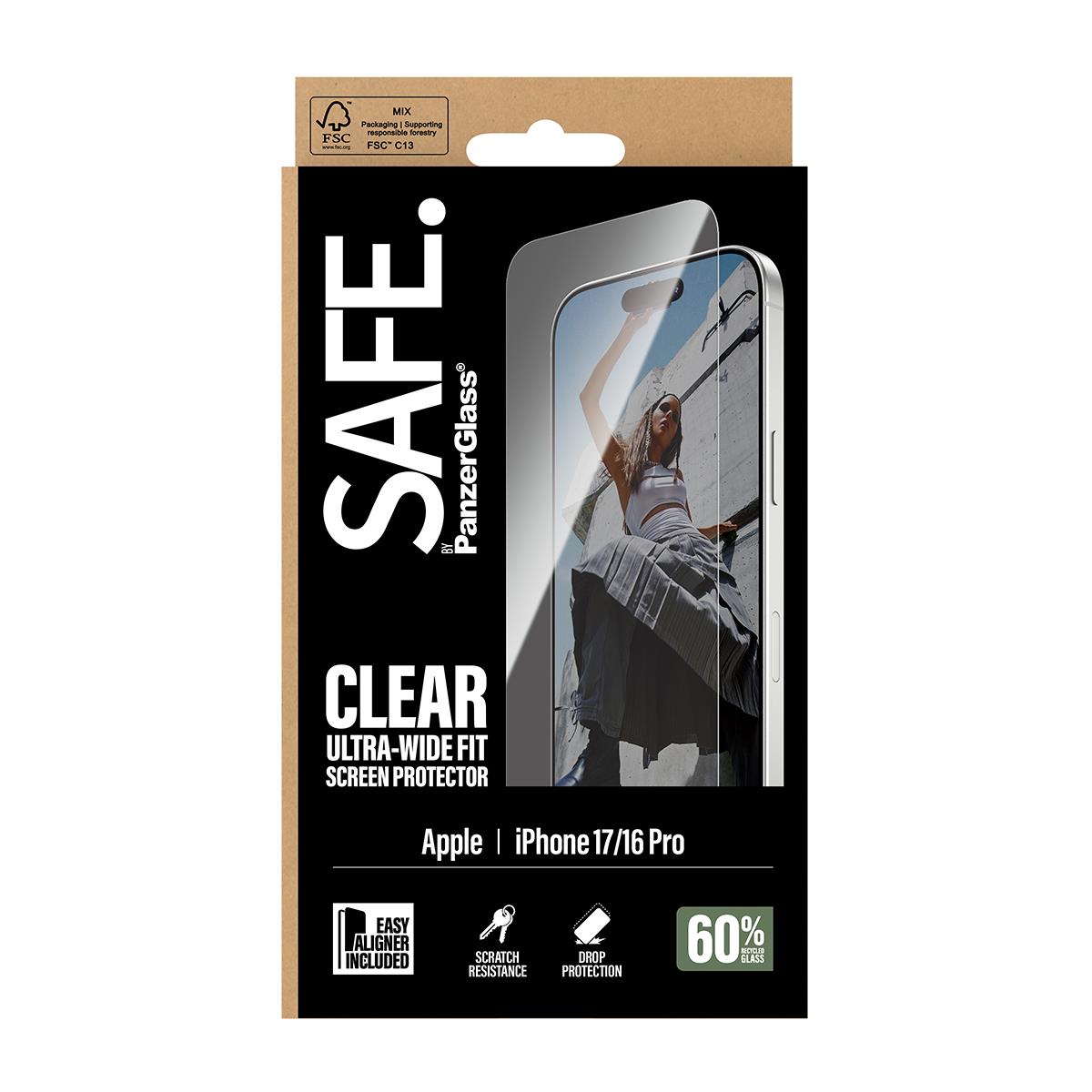 PANZERGLASS Screen Protector for iPhone 17 Ultra- Wide Fit w. EasyAligner