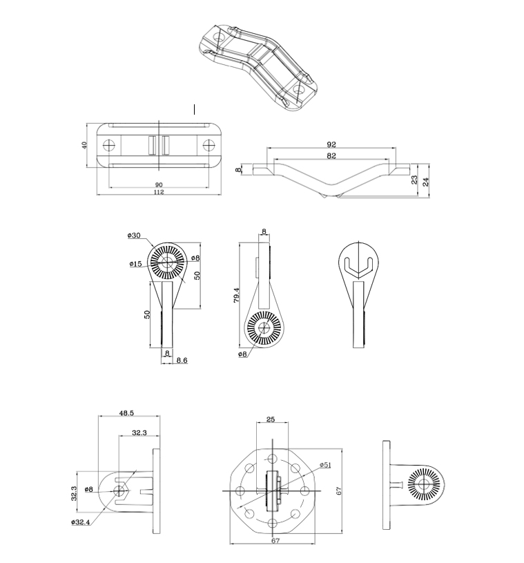 SILVERNET Tilt And Swivel 3 Axis Mounting Bracket For Pro Radios