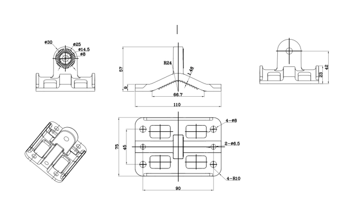 SILVERNET Tilt And Swivel 3 Axis Mounting Bracket For Pro Radios